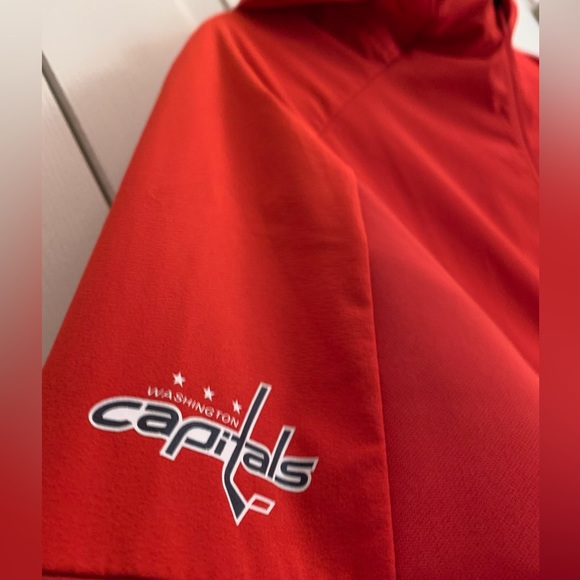 🏒 Adidas Washington Capitals zip up jacket men’s large like new - Picture 5 of 10